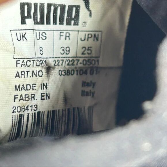 RARE Y2K Puma Nuala Leather Japanese Style Mule Shoe Vintage Italy Womens Size 8 - Picture 9 of 10